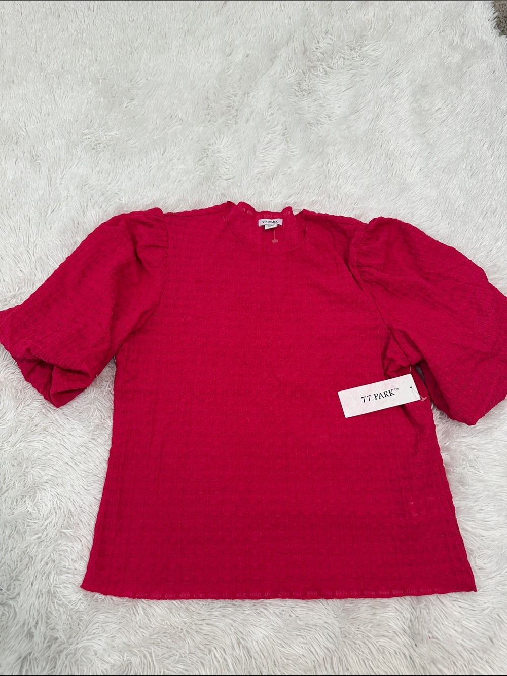 😊 NWT 77 Park Puff Sleeve Blouse